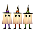 thumbnail image 1 of Set of 3 Halloween Hanging Ghosts, Halloween Decorations Outdoor for Yard Patio Garden Tree Outside(3 Ghost Lighted),Set of 3 Halloween Hanging Ghosts, 1 of 7