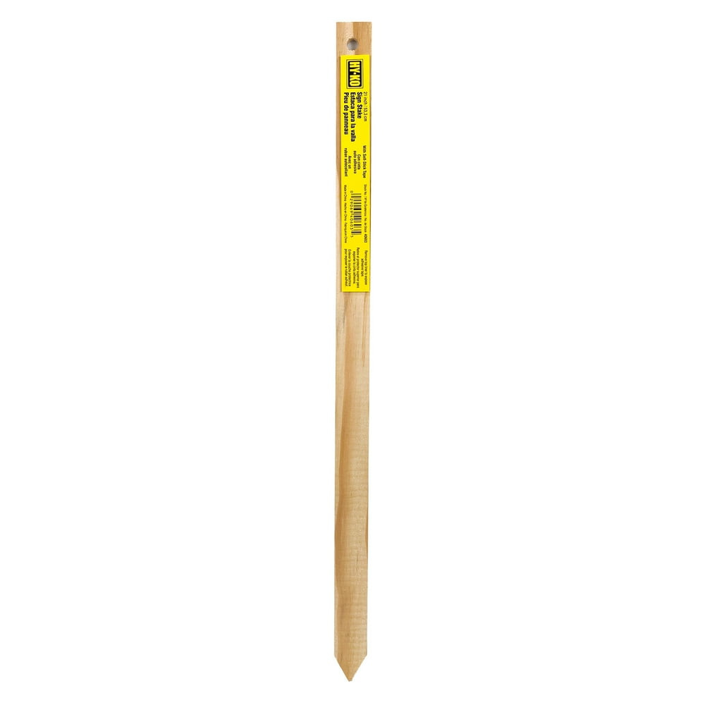 HyKo 36" Wood Sign Yard Stake, Attach a Sign for Display