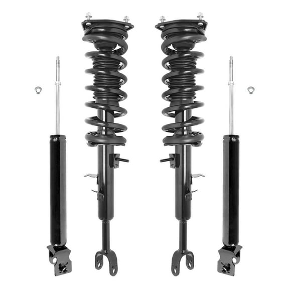 Unity Automotive Front & Rear Complete Strut Assembly Shock Kit Fits 2006-2007 Infiniti G35 Coupe, 4-11397-255210-001