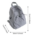 thumbnail image 3 of Casual Large Capacity Backpack Backpack Checkered Nylon Daypack with Multi Compartments Ergonomic Shoulder Strap for Travel, Hiking, Work and Daily Use 2026 Back to School(Blue,30X13X35CM), 3 of 4