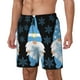 thumbnail image 1 of Fotbe Christmas Gnome Snowflake Traje de Baño para Hombre – Shorts de Natación de Secado Rápido con Forro y Bolsillos-Large, 1 of 6