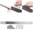 thumbnail image 4 of Guitar Fret Rocker, Strict Manufacturing Hardness And Thickness Stainless Steel String Action Ruler, For Home Guitar, 4 of 8