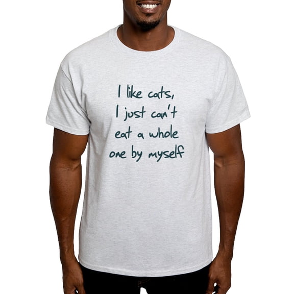 CafePress - I Like Cats I Just Can't Eat Light T Shirt - Men's Classic Graphic T-Shirt