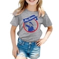 thumbnail image 1 of XDZJLR T-Shirt Filles Carnaval Enfants Imprimé Couleur Col Rond Manches Courtes Tees 1-2 Ans, 1 of 4