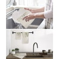 thumbnail image 5 of Eucalyptus Leaves Kitchen Dish Towels for Drying Dishes Set of 3, Green Summer Botanical Rustic Waffle Weave Microfiber Hand Tea Bathroom Towels Quick Dry & Absorbent Towel 12x12, 5 of 7