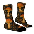 thumbnail image 4 of CYSFASHION Carnival Socks for Women Knitted Fall Fashion Cushioned Fitness Funny Unisex Womens Socks Orange, 4 of 8