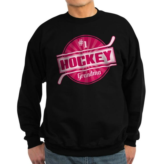 CafePress - #1 Hockey Grandma Sweatshirt - Classic Crew Neck Sweatshirt
