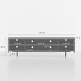 thumbnail image 2 of Comfort Pointe Avichi White Laminate 3 Door TV Console, 2 of 14