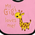thumbnail image 4 of Inktastic My Gigi Loves Me Cute Giraffe Boys or Girls Baby Bib, 4 of 4