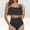Solid, variant on Pisexur Tankini Swimsuits for Women Tummy Control Two Piece Bathing Suits Ruffled Flounce Tankini Top with High Waisted Bottom Bikini Set
