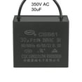 thumbnail image 5 of Uxcell 30uF 350V AC 2 Wires CBB61 Ceiling Fan Capacitor 1 Pack, 5 of 6