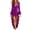 Purple, variant on KICILVS Halloween Costumes for Women Adult Witch Dress Solid Color Long Bell Sleeve Ruffled High Low Hem Party Gown Purple