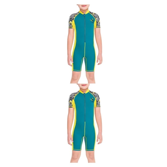 Greeniant Trajes de neopreno para niños, traje de buceo de secado rápido, mono con cremallera en la espalda, pieles de buceo deportivas Type5 NO5