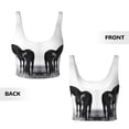 thumbnail image 5 of PAYOHTO Women's Sports Vest Black Horse White Photo Quick-drying Breathable Lightweight Elastic Exercise Daily Wear Summer Gift, 5 of 10