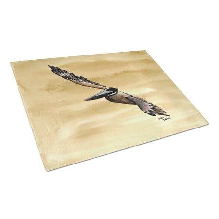 

Carolines Treasures 8157LCB Bright Green Blue Crab Glass Cutting Board Large 12H x 16W multicolor