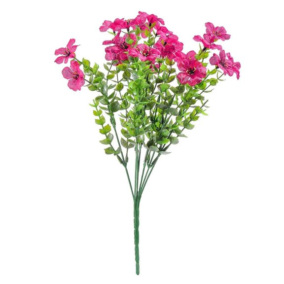 Outdoor Artificial Flowers Bulk - UV Resistant for Porch & Garden Decor, Realistic Wildflowers That Never Fade - Spring Summer Decorations