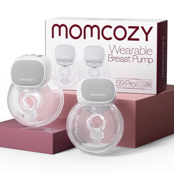 Momcozy Wearable Breast Pump S9 Pro, Hands Free Electric Breast Pump 24mm Gray