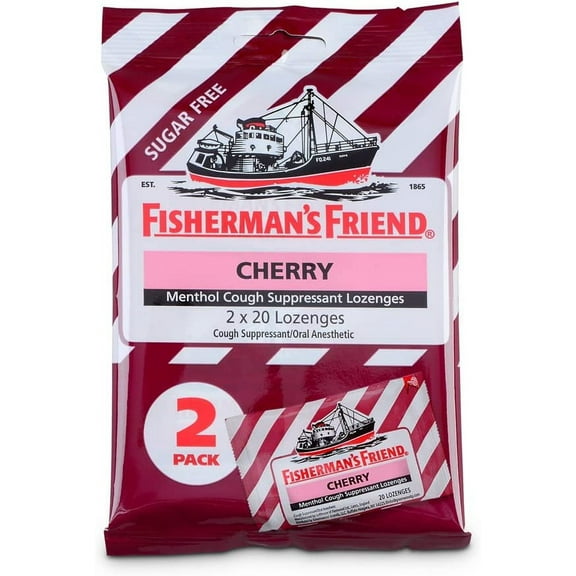 Fishermans Friend Sugar Free Cherry Flavor Lozenges, 40 ea, 12 pack, 3 Pack