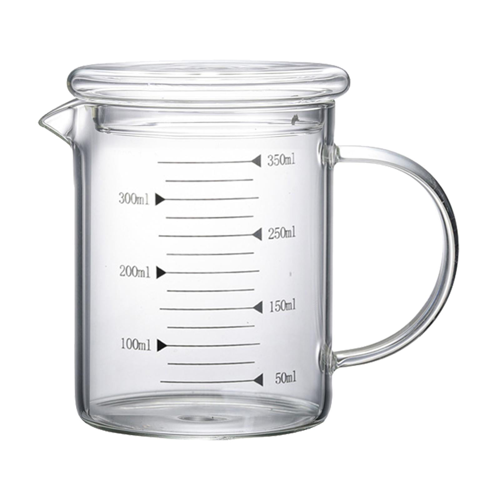 Glass Measuring Cup Fridge Juice Jug Heat Resisttant Sealed Clear Containers