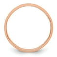 thumbnail image 3 of Auriga Fine Jewelry 14K Rose Gold 4mm Lightweight Half Round Wedding Band for Women Size 4.5, 3 of 6