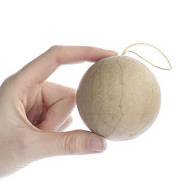 Set of 144 Factory Direct Craft Paper Mache Ball Ornaments