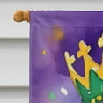 thumbnail image 3 of Basset Hound King of Mardi Gras House Flag, 3 of 7