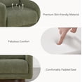 thumbnail image 2 of CHITA Swivel Accent Chair Armchair with Back Cushion, Fabric in Moss Green, 2 of 9