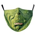 thumbnail image 2 of Decoraciones faciales de monstruo de pelo verde, Grinch de pelo verde 3D, cubierta facial con impresión digital encantadora, cubierta facial Grinch de pelo verde, diseño fácil de usar, 2 of 6