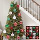 thumbnail image 1 of HWRETIE Christmas Baubles for Tree Decor,42 Pcs of Christmas Ball Ornaments Christmas Tree Decoration Holiday Wedding Party Decoration Home Doecor, 1 of 6