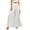 White, variant on EDFBUYKRS Female Women Pants Casual Womens Fall Pants Petite Women's Pleats High Waisted Straight Pants Wide Leg Pants Women's Casual Loose Trousers Xxl