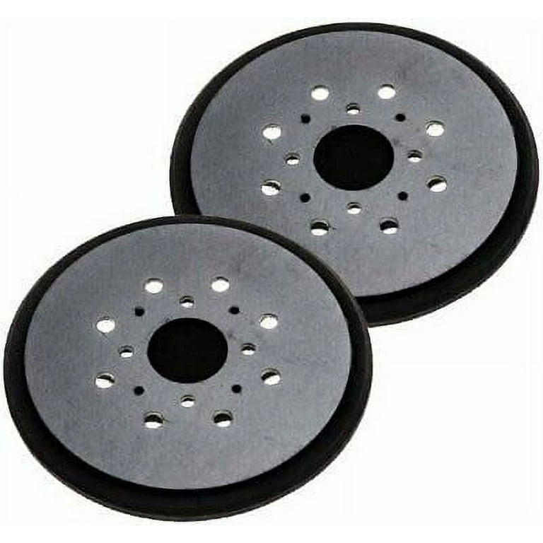2-Pack Hook & Loop Sanding Pads For Vacuum Sanders - Face Pads For Dust-Free Sanding
