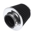 thumbnail image 1 of Unique Bargains Black 3'' Inch Inlet Dia Vehicle Air Intake Filter Replacement Metal Round Tapered, 1 of 6