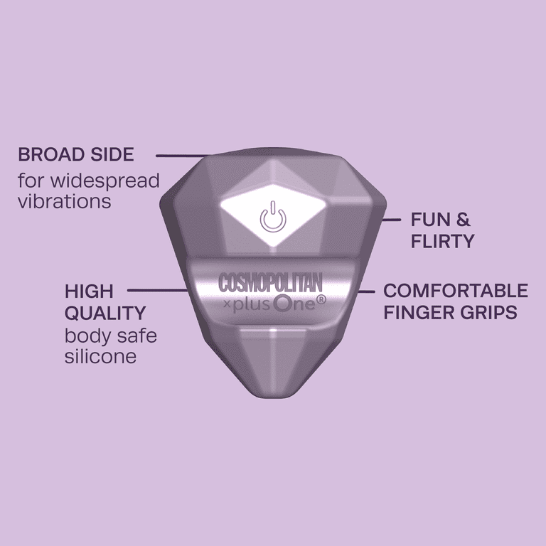 Cosmopolitan X plusOne Girls' Best Gem Vibrator with Magnetic Charging and Storage Bag, Lavender