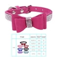 thumbnail image 2 of Methold Decoración para mascotas Cachorro Perro Gato Collar ajustable prop Correa Hebilla Rhinestone PULeather Suministros para perros Rosa roja XXL, 2 of 2