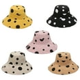 thumbnail image 4 of Chapeau de Pêcheur à Pois : Réversible Double Face Chapeau d'Été Chapeau Seau, 4 of 4