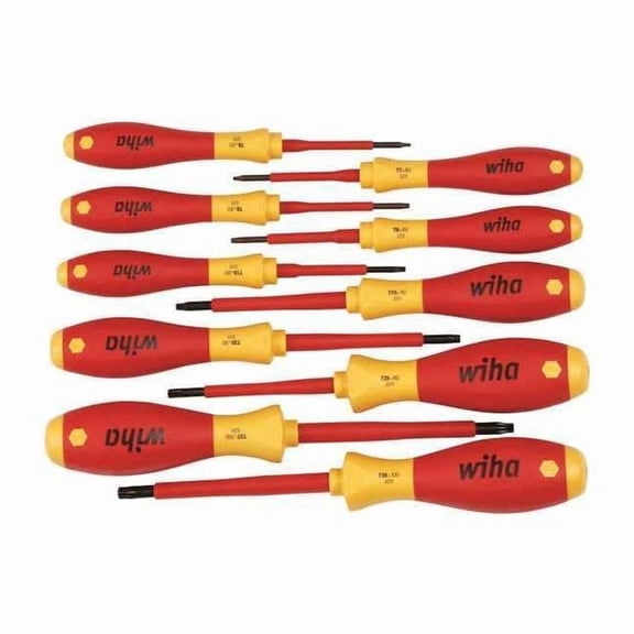 Wiha Insulated Screwdriver Set, NmPcs10 32592