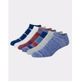thumbnail image 2 of Hanes Originals Men's No Show Socks, Moisture Wicking, 6-Pairs Blue Allure 6-12, 2 of 5