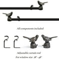 thumbnail image 4 of Diameter Single Window Curtain Rod, Oil-Rubbed Bronze Finials, 28-Inch to 48-Inch Oil-Rubbed Bronze rod, 4 of 8