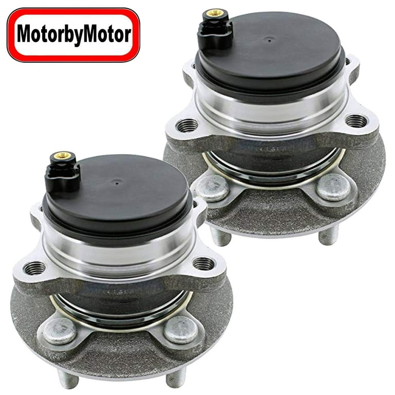 (2WD) Rear Wheel Bearing Hub Assembly Fit 2014-2019 Ford Fusion, 2014 2015  2016 Lincoln MKZ Hub Bearing(2 Pack) w/ABS Cap, 5 Lugs FWD, Replace 512497