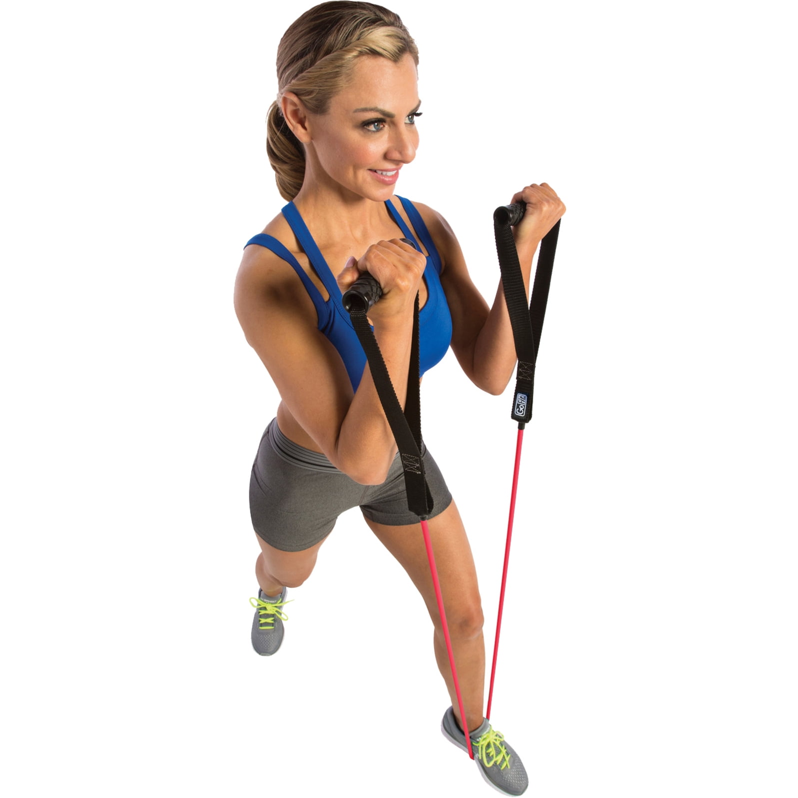 GoFit GF-4TUB-M(30) Pro-Grade Power Tubes with Handles (Red/30 Lbs.)