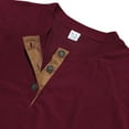 thumbnail image 4 of VJATTWR Men's Crewneck Striped T-Shirt Soft Elastic Tees S, 4 of 4