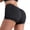 black, variant on Women's Butt Lifter Padded Lace Panties, Plus Size Seamless Hip Enahncer Body Shaper Boyshort Underwear, Black/Beige, L-6XL