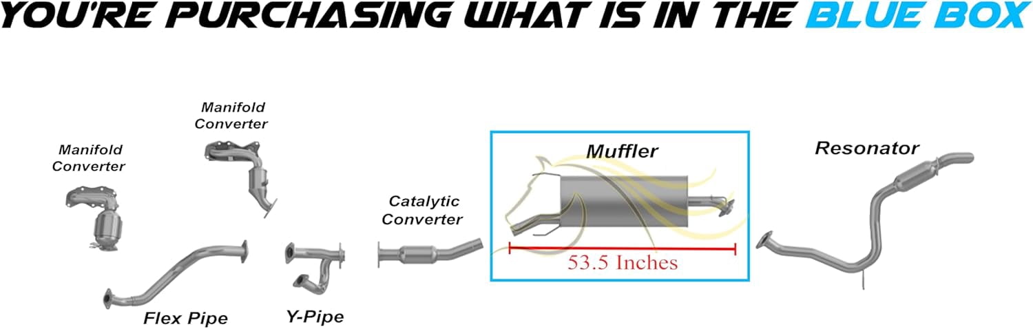 Northeastern Exhaust | Stainless Steel Muffler Fits 2006-2008 Toyota RAV4 2.4L & 2009-2012 Toyota RAV4 2.5L SUV - Direct Fit