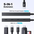 thumbnail image 2 of Hub USB C UGREEN PD 100 W 10 Gbps 5 en 1 con 4 USB-C 3.2, 2 of 7
