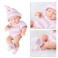 thumbnail image 6 of Reborn Doll, Simulation Baby Doll, 18cm Realistic Vinyl Baby Doll with Adjustable Limbs, Soft Rubber Pacifier and Baby Bib, Photography Prop and Art Collection Gift for Kids, 6 of 8