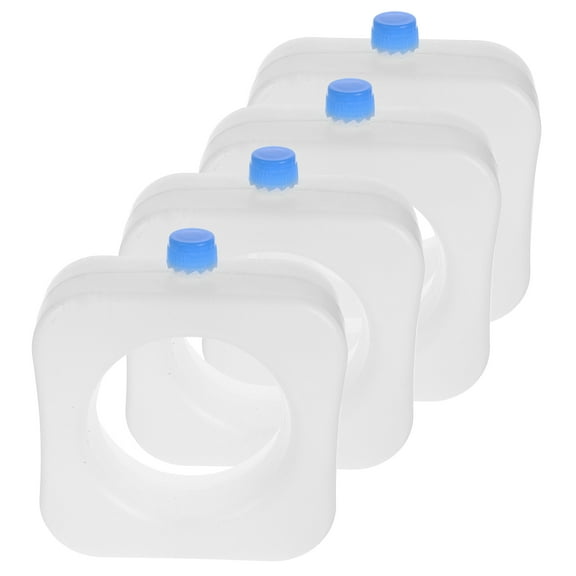 Hemoton 4pcs Reusable Ice Packs Lunch Cooler Bag Ice Cube Trays Freezer Ice Packs Air Conditioner Fan Ice Block Portable Cooler Ice Case White