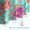 thumbnail image 6 of Pioneer Flower Floral Print Pattern Shower Curtain 84"x72", Bathroom Decorative Shower Curtain Set with 12 Hooks, Waterproof Washable, 6 of 6