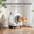 thumbnail image 3 of PawHut Automatic Cat Litter Box, Self Cleaning Litter Box, App Control, 3 of 10