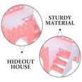 thumbnail image 5 of TEHAUX Animal House Small Animal Beds House Pink PVC 1 Set, 5 of 5