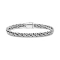 thumbnail image 5 of Sterling Silver 925 DEVATA Bali 6mm Double Wheat Oval Chain Bracelet Women WHK5246A (Size M/7.5"), 5 of 5